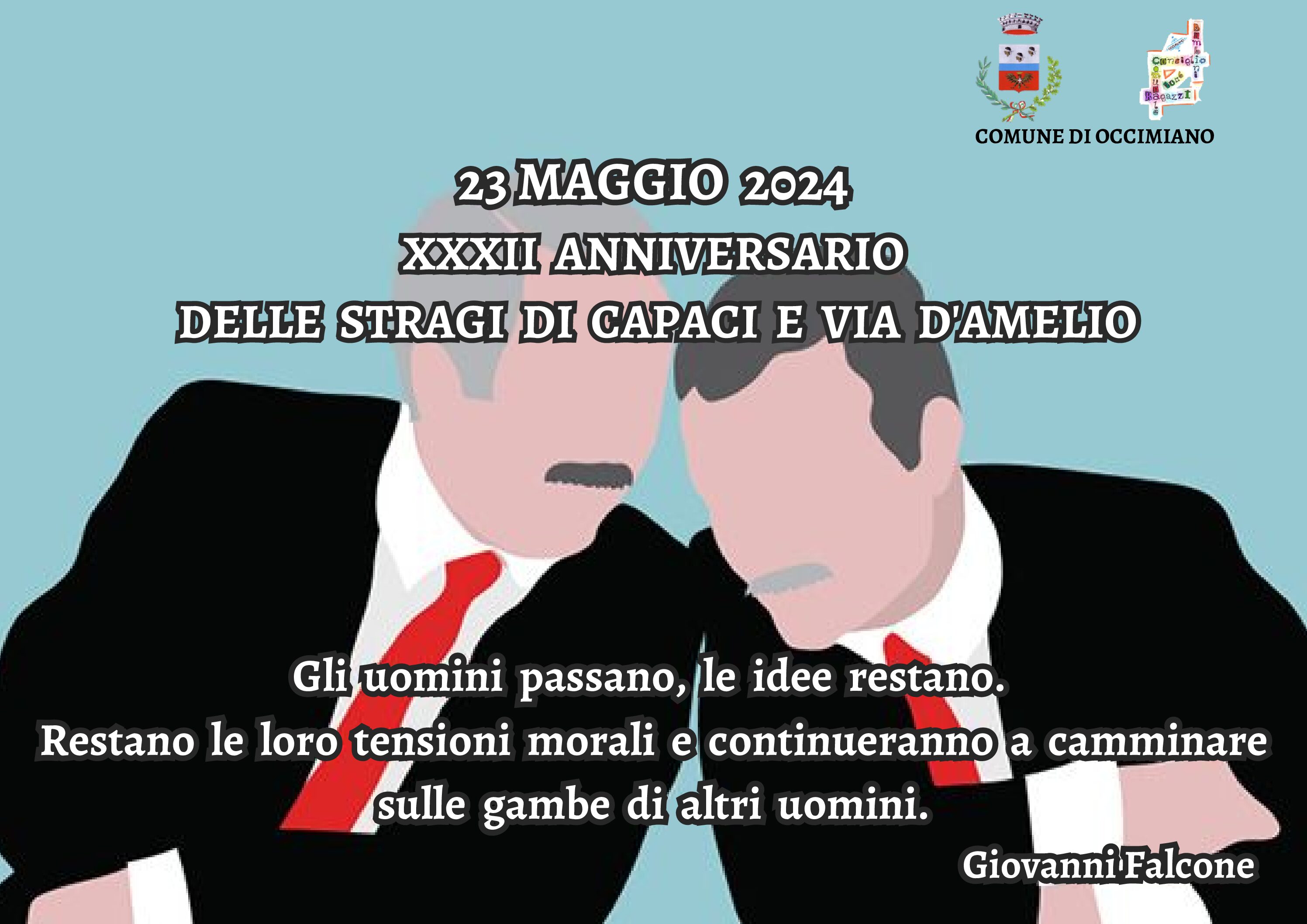 23 maggio: Giornata in memoria delle stragi di Capaci e Via d’Amelio